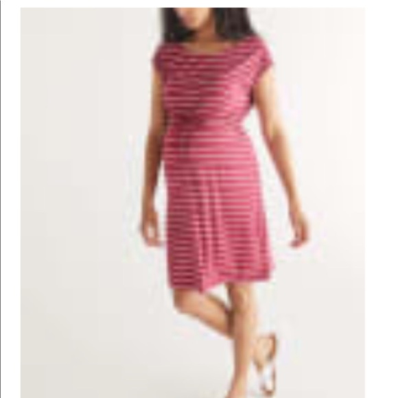 Maternity Dress w/ Lace Shoulders| Thyme Maternity - Picture 2 of 7